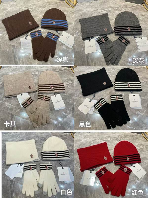 Moncler scarf hat gloves 112514